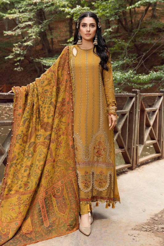 3pc LAWN Embroidered UnStiched Dress With Printed Dupatta D-287