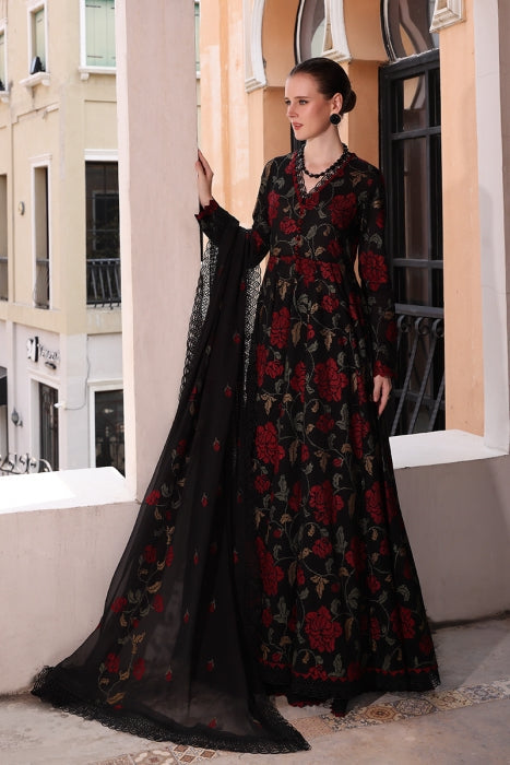 PREMIUM LAWN 3PC EMBROIDERED DRESS EMBROIDERED DUPATTA D-581